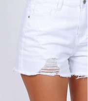 Lala Denim Shorts - Hvid