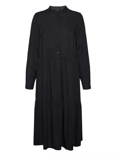 VM Vica L/S Calf Dress - Black