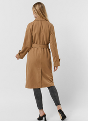 VMLOU LONG TRENCHCOAT BOOS - TIGERS EYE