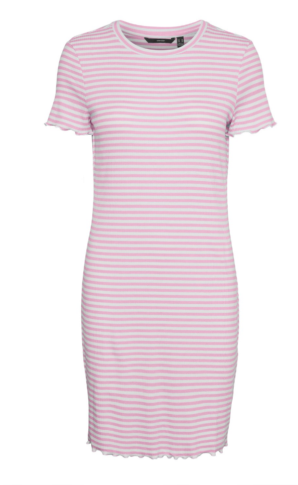 VMVIO SS STRIPE SHORT DRESS NOOS - laladreams