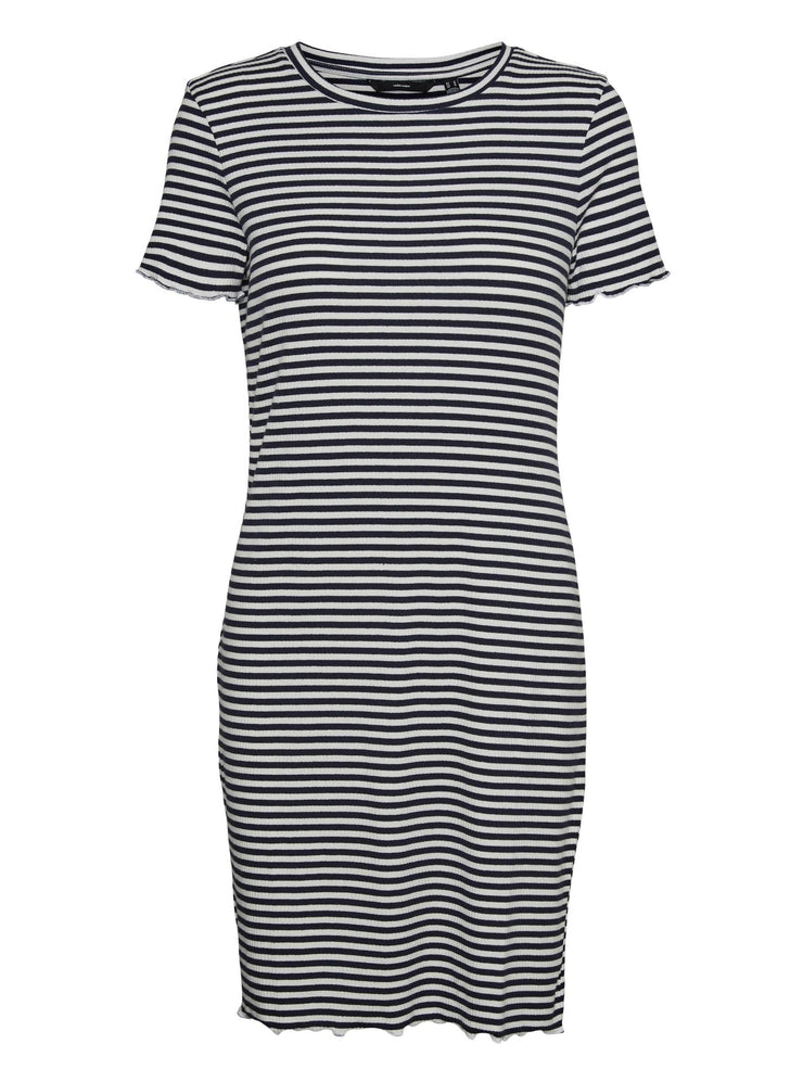 VMVIO SS STRIPE SHORT DRESS NOOS -laladreams