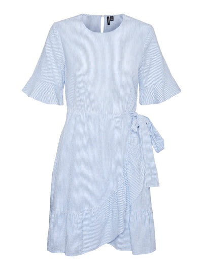 Isabell Dress - Blue/White