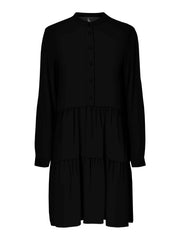 VMSIMONE L/S SHORT DRESS - Black