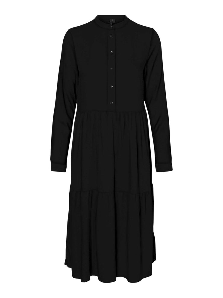 VMSIMONE L/S CALF DRESS - Black