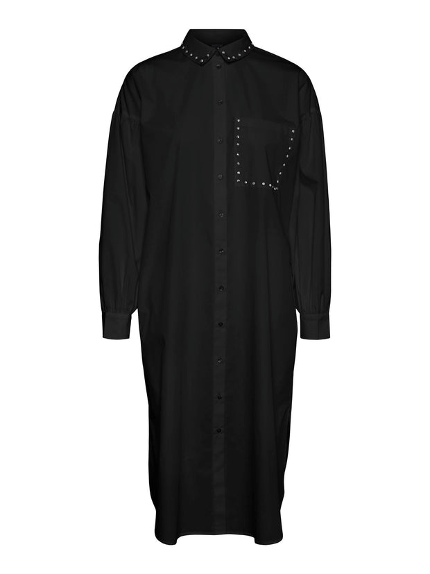 Hilla Long Shirt - Black